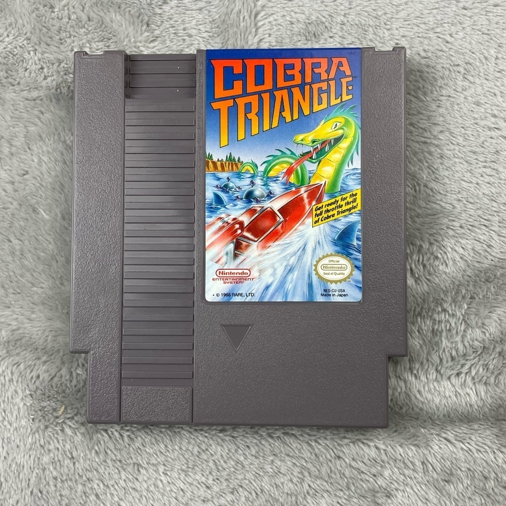 Cobra Triangle Nintendo NES Authentic Original Tested Retro Vintage Video Game